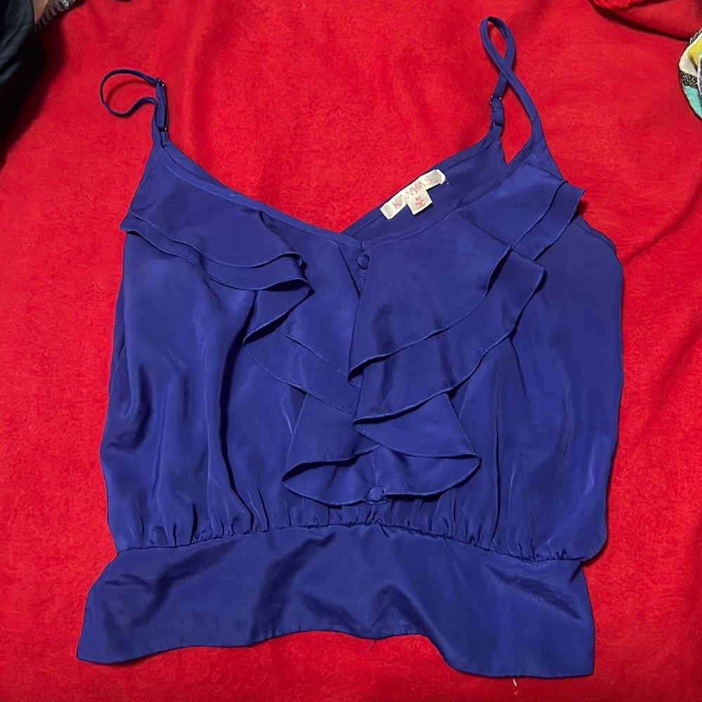 Blue Fancy Top | Medium